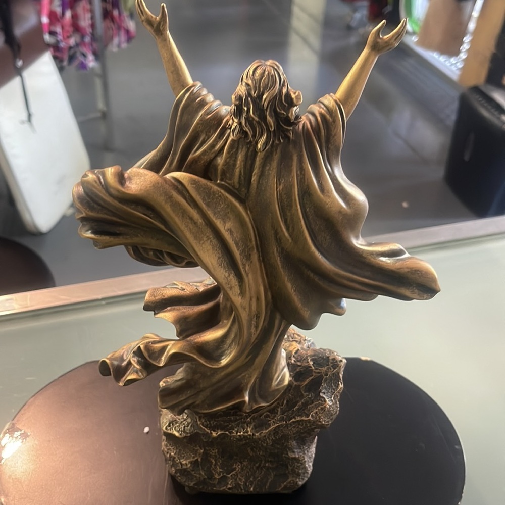 The Bradford Exchange The World Religious Cold-Cast Bronze Jesus Sculpture - Picture 3 of 4